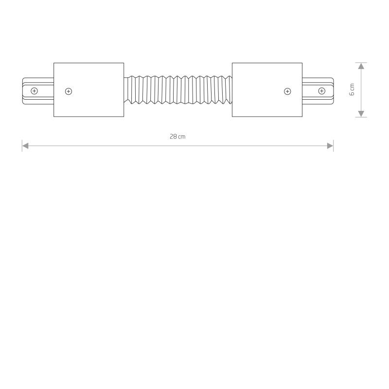 Nowodvorski lištové svietidlo PROFILE RECESSED FLEX CONNECTOR BLACK 8385