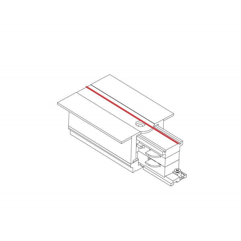 Nowodvorski CTLS RECESSED POWER END CAP, LEFT (PE-L) WHITE 8234