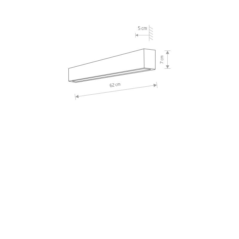 Nowodvorski stropné svietidlo STRAIGHT WALL LED WHITE S 7568