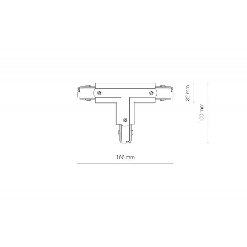 Nowodvorski CTLS POWER T konektor RIGHT 2 biely (T-R2) 8703