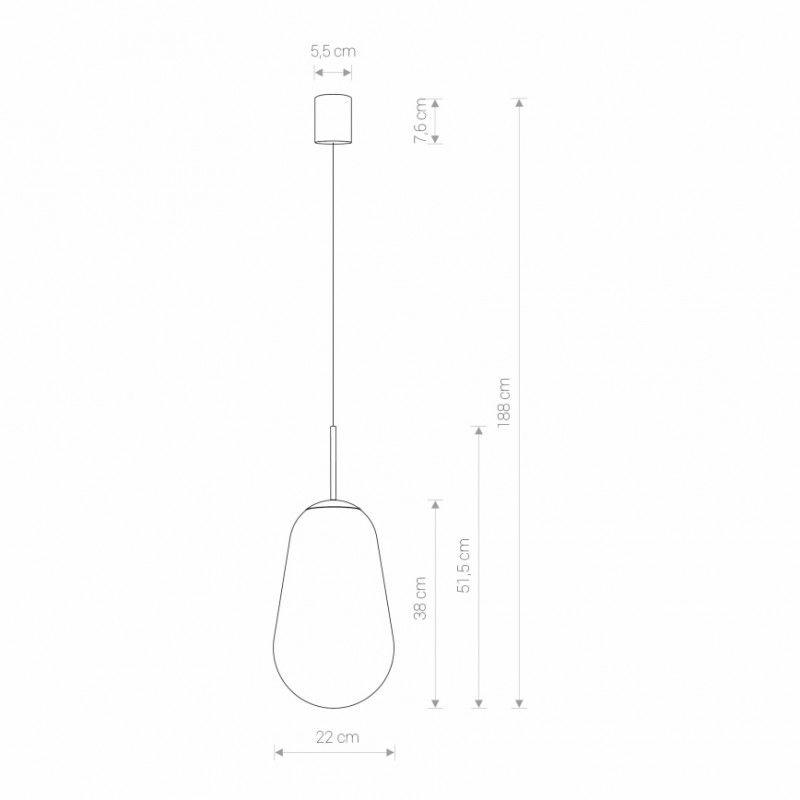 Nowodvorski závesné svietidlo PEAR 8672