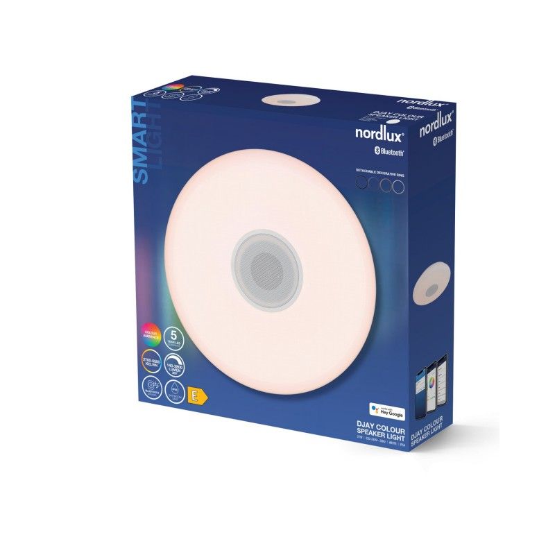 Nordlux 2110886101 Djay 40 Smart LED stropné svietidlo LED  LED En.trieda 2021: E (A - G) 21 W biela