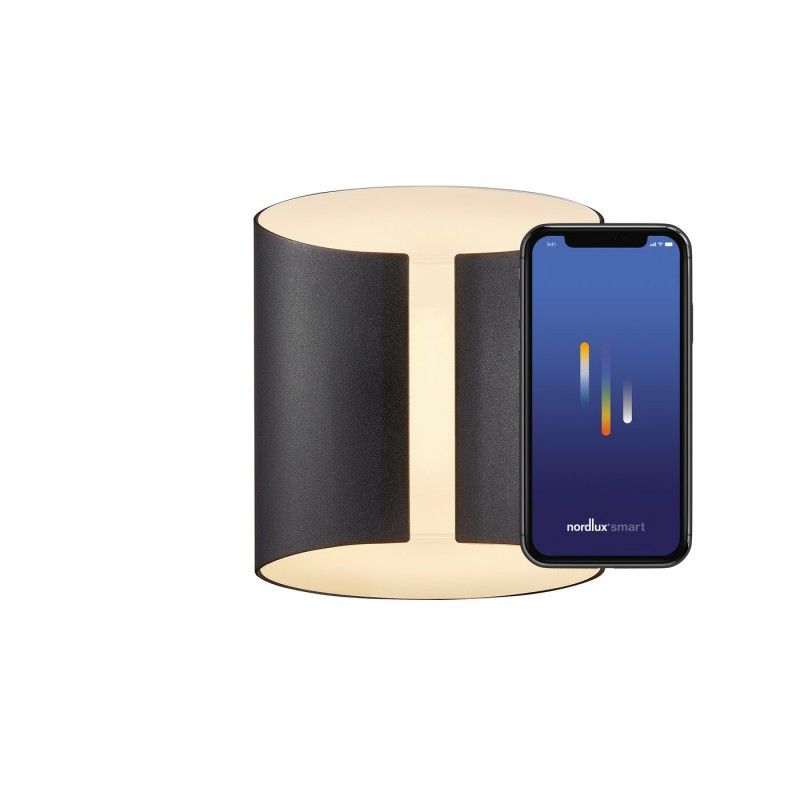 Nordlux Grip Smart 2118201003 LED vonkajšie nástenné osvetlenie  En.trieda 2021: F (A - G) LED  LED 10 W čierna