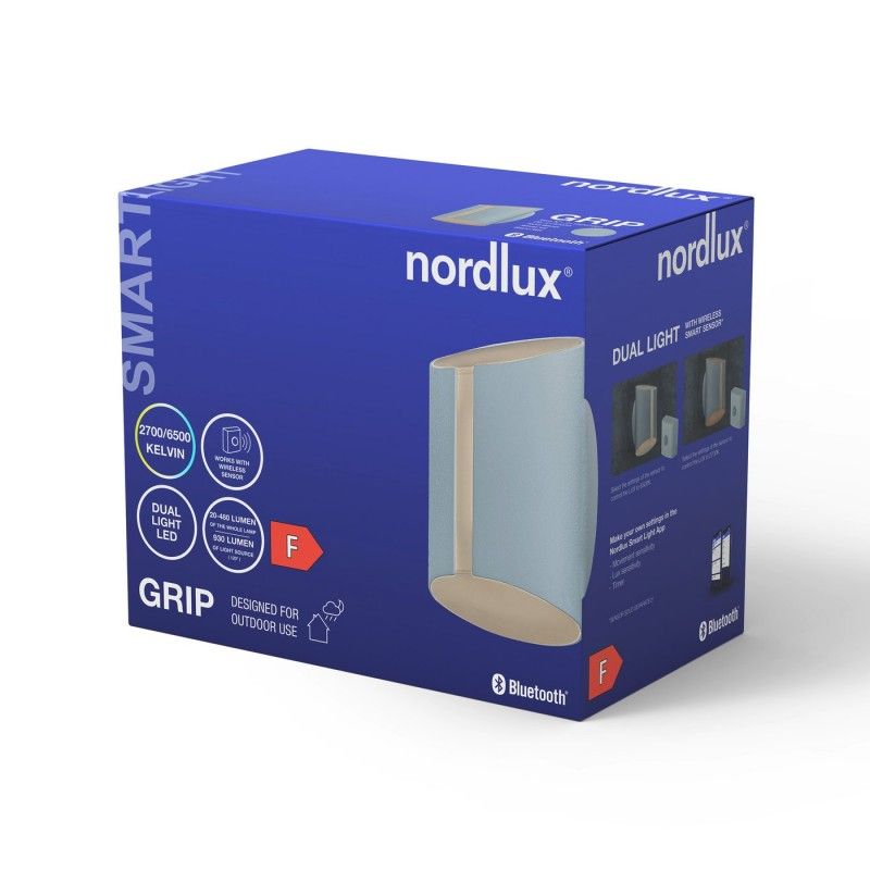 Nordlux Grip Smart 2118201001 LED vonkajšie nástenné osvetlenie  En.trieda 2021: F (A - G) LED  LED 10 W biela