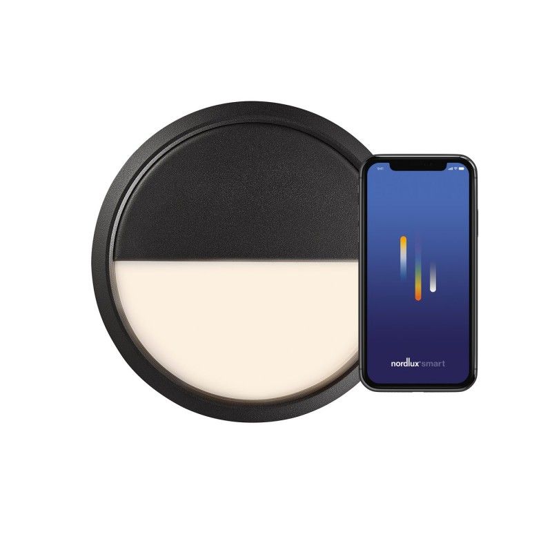 Nordlux 2019016003 Ava Smart vonkajšie stropné LED osvetlenie  LED  LED 9.5 W En.trieda 2021: D (A - G) čierna