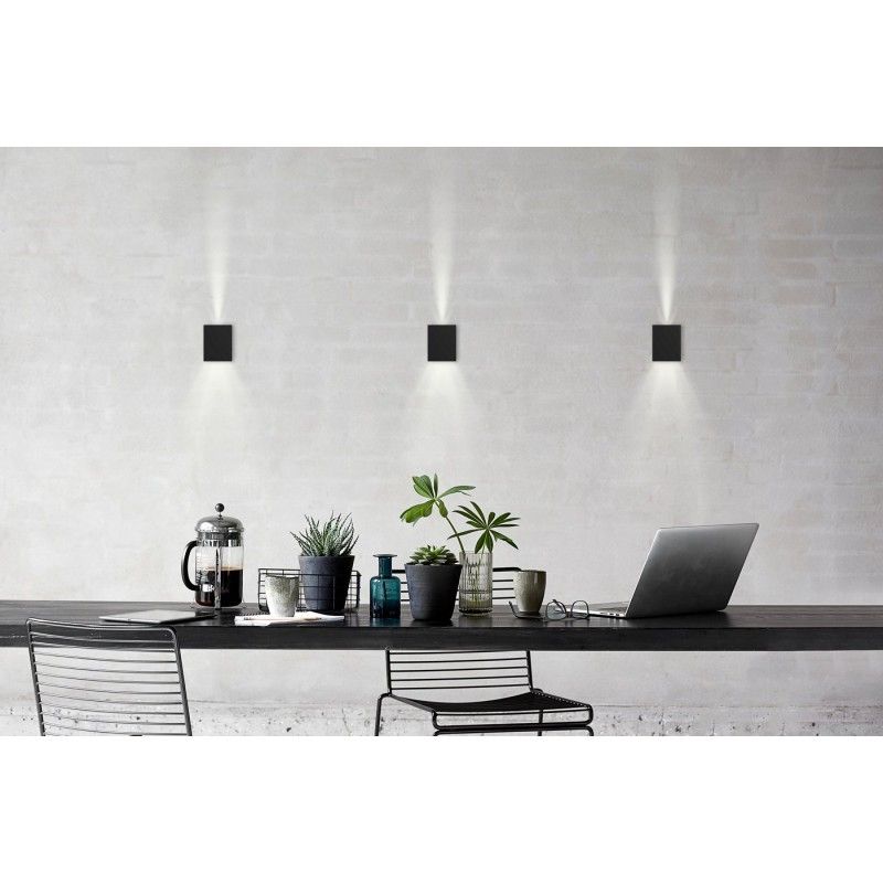 Nordlux Canto kubi2 49711003 LED vonkajšie nástenné osvetlenie   LED   12 W čierna