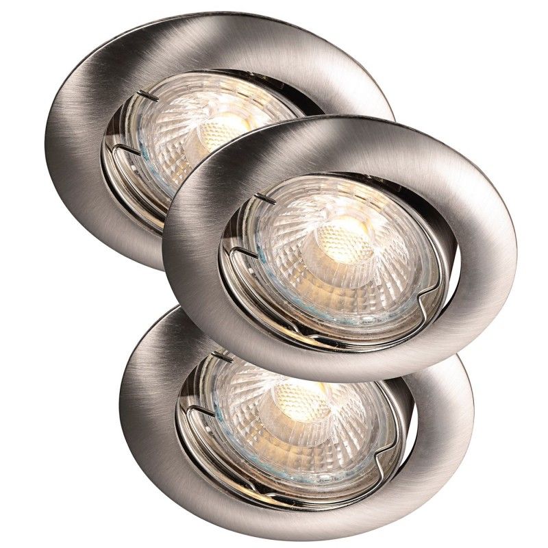 NORDLUX Recess 3x3W LED COB Brushed steel 84650032