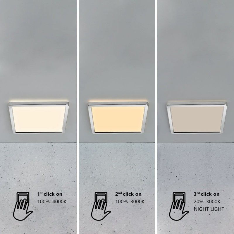 Nordlux 2015066133 Oja Square 29 LED stropné svietidlo LED  LED En.trieda 2021: E (A - G) 19 W chróm