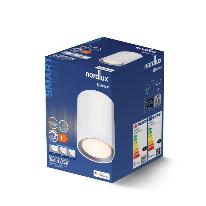 Nordlux 2110850101 Landon Long Smart LED stropné svietidlo LED  LED En.trieda 2021: F (A - G) 8 W biela