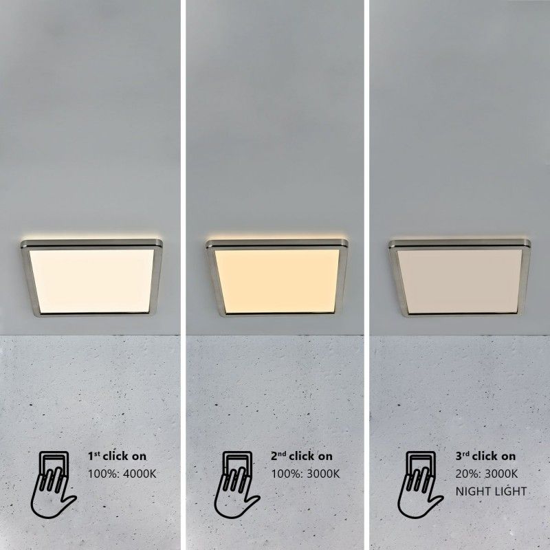 Nordlux 2015056155 Oja Square 29 LED stropné svietidlo LED  LED En.trieda 2021: F (A - G) 14.5 W niklová