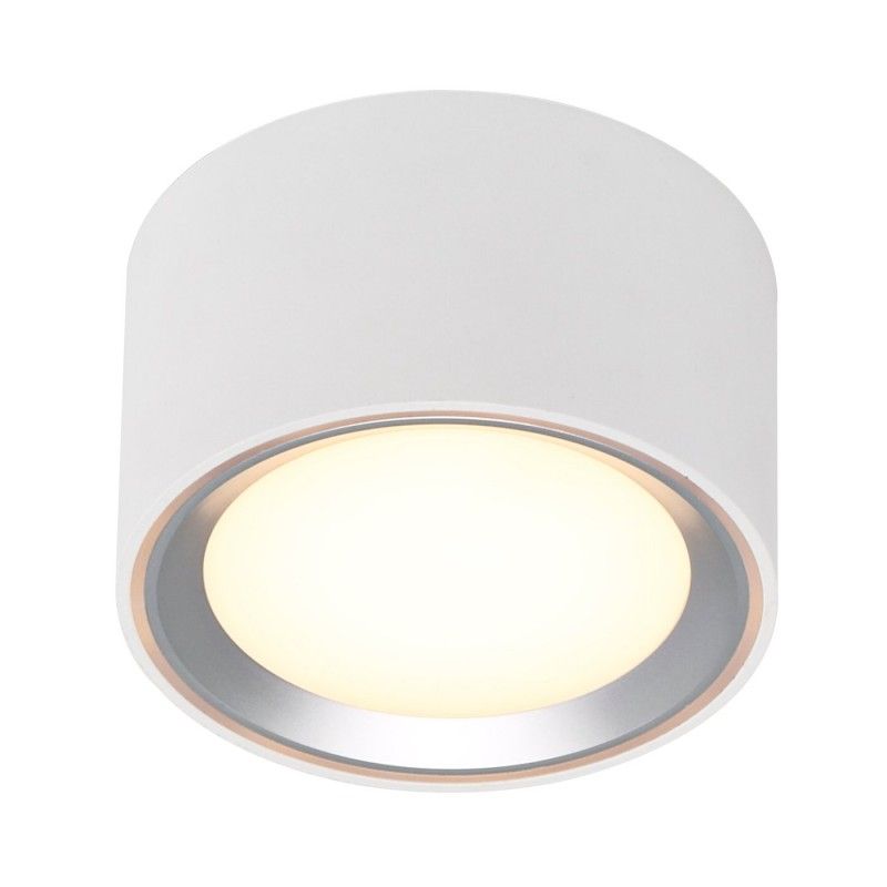 Nordlux Fallon LED osvetlenie na stenu / strop  LED  pevne zabudované LED osvetlenie 8.5 W  teplá biela biela, nerezová oceľ
