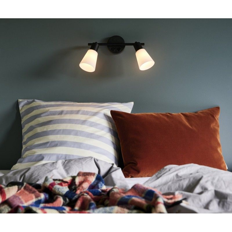Nordlux Cole 2-Spot 2112890003 nástenné svetlo E14    čierna