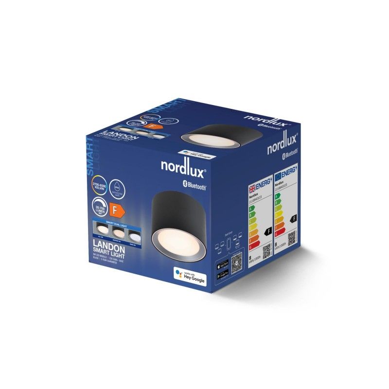 Nordlux 2110840103 Landon Smart LED stropné svietidlo LED  LED En.trieda 2021: F (A - G)  čierna