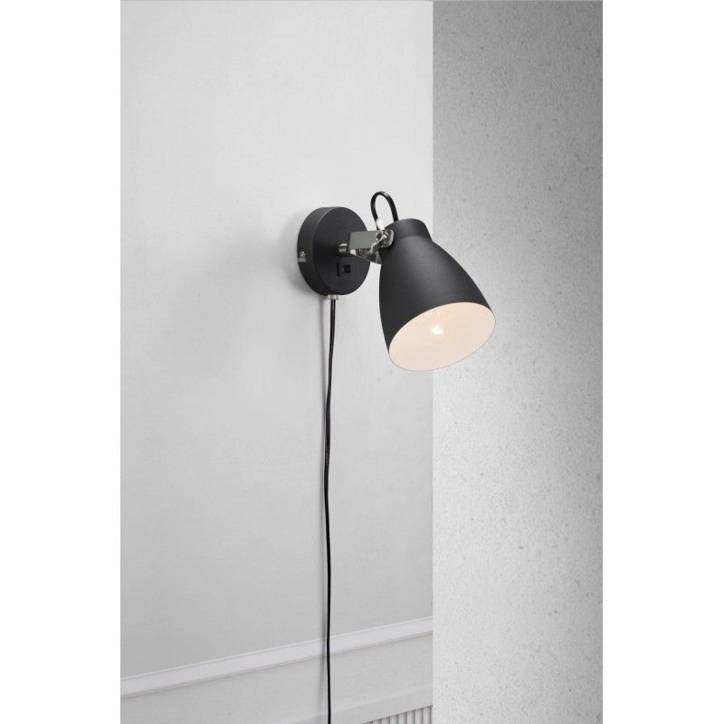 Nordlux Largo 47051003 nástenný reflektor E27  25 W LED  čierna