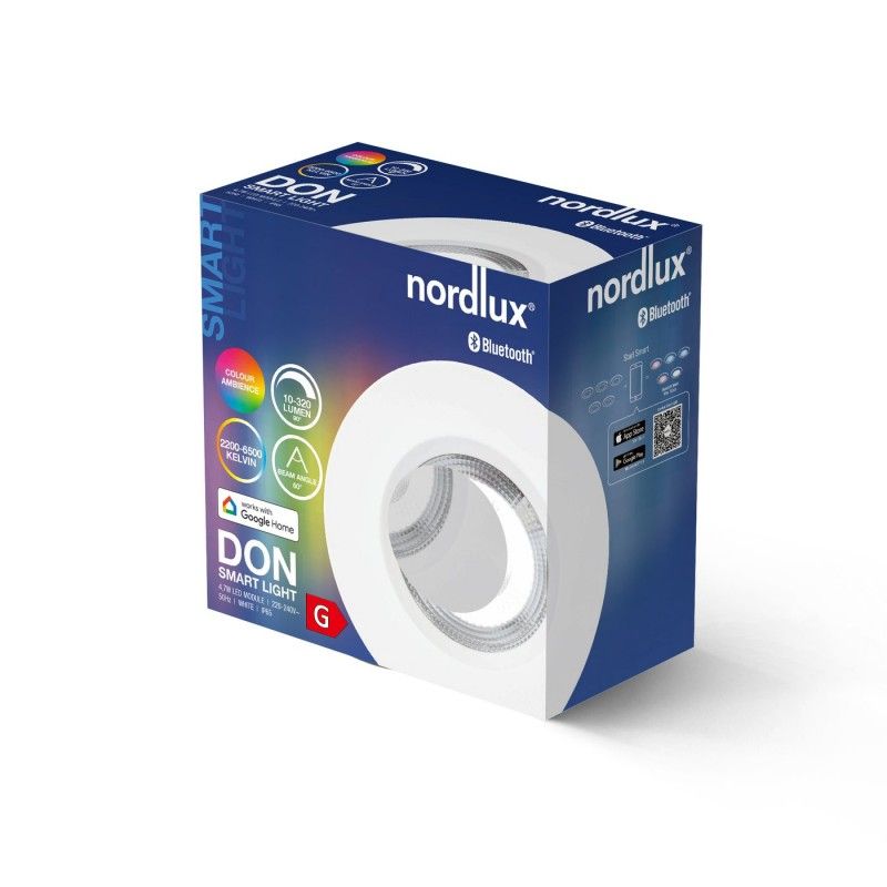 Nordlux 2110900101 Don Smart LED vstavané svetlo  En.trieda 2021: G (A - G) LED  LED 4.7 W biela