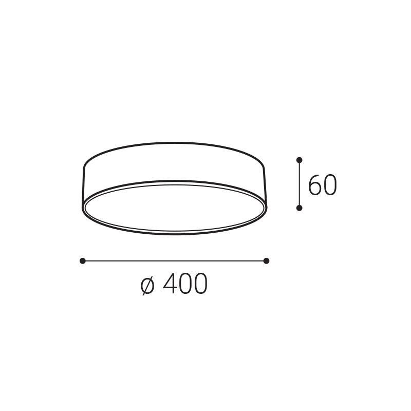 LED2 MONO SLIM 40, B DALI/PUSH DIM 30W 2CCT 3000K/4000K 1274253D