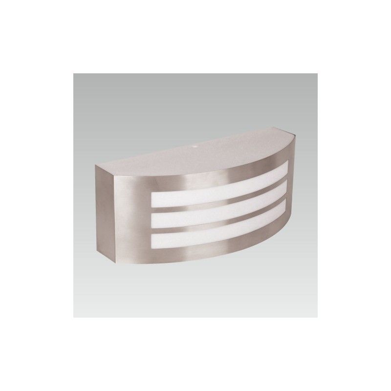 PREZENT TAN 1xE27/13W,IP44, STAINLESS STEEL/OPAL 61029