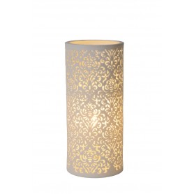 Lucide KANT - Stolová lampa - Ceramic - E14 H28 D12cm - biela 13511/01/31