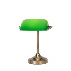 Lucide Banker - Stolná lampa - E14 W22cm H30cm - Zelená 17504/01/03