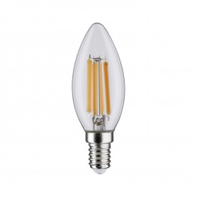 Filament 230V LED svíčka E14 5,9W 2700K stmívatelné čirá - PAULMANN