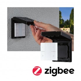 Vypínač Smart Home Zigbee On/Off/Dimm venkovní černá - PAULMANN