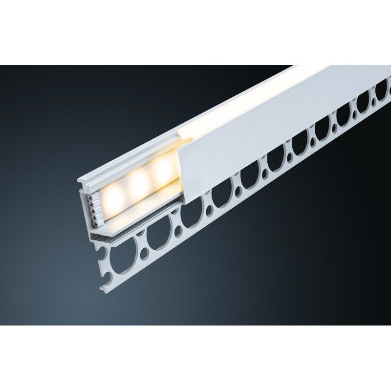 LumiTiles LED Strip vestavný profil Top 2m hliník eloxovaný/satén - PAULMANN