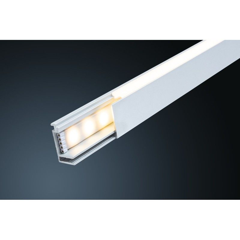 LumiTiles LED Strip přisazený profil Top 1m hliník eloxovaný/satén - PAULMANN