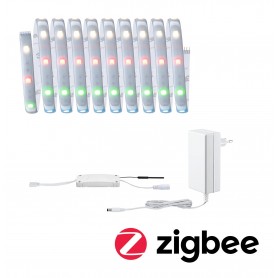 MaxLED 250 LED Strip Smart Home Zigbee RGBW s krytím základní sada 3m IP44 15W 30LEDs/m RGBW+ 36VA - PAULMANN