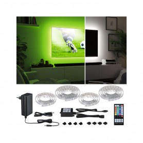 MaxLED 250 LED Strip TV Comfort základní sada 75 palců 5,1m 25,5W 230lm/m 28LEDs/m RGBW+ 36VA - PAULMANN