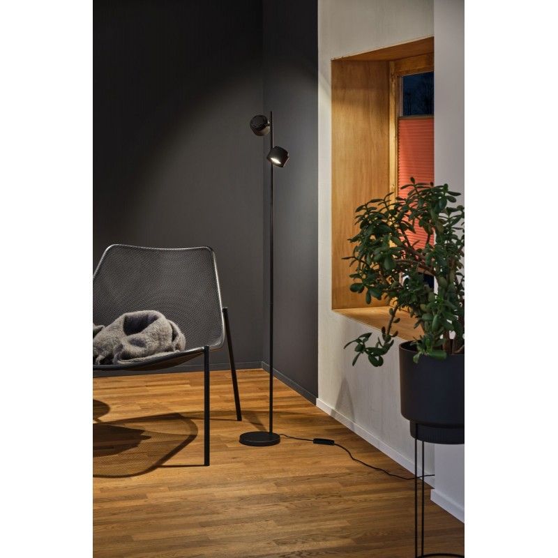 LED stojací svítidlo Smart Home Zigbee Puric Pane 2700K 2x3W černá - PAULMANN
