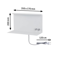LED nástěnné svítidlo Jarina USB C 3000K / 230V 4,5 / 1x1,6W stmívatelné bílá mat - PAULMANN