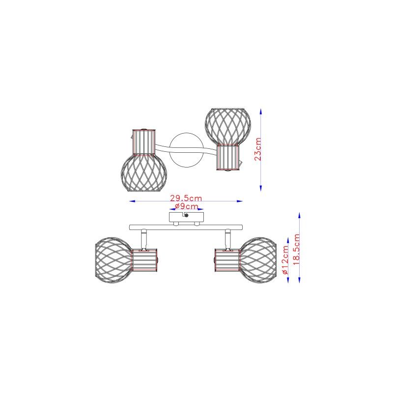 GLOBO bodové svietidlo spot 54013-2