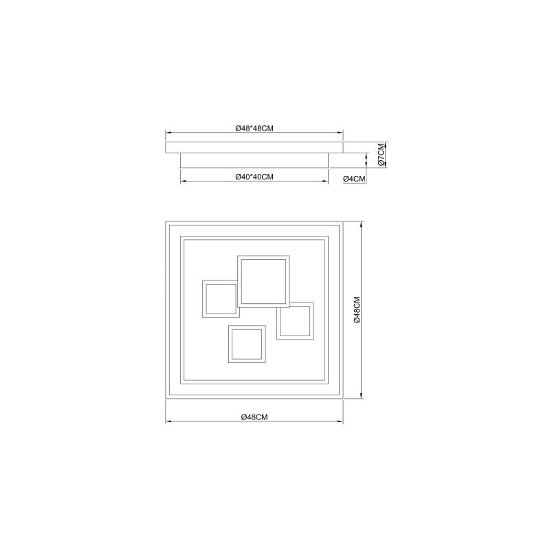 GLOBO stropné svietidlo 48405-50Q