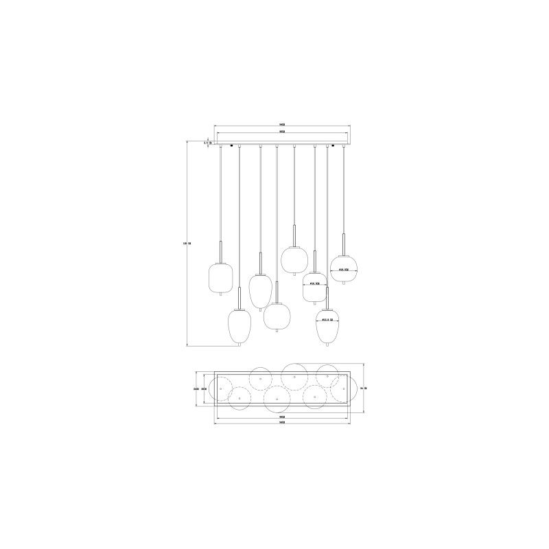 GLOBO závesné svietidlo 15345-8