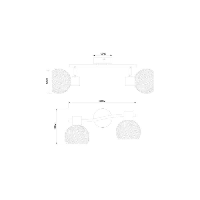 GLOBO bodové svietidlo spot 54025-2