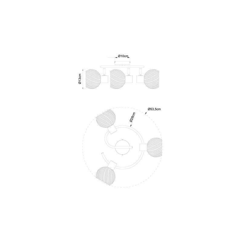 GLOBO stropné svietidlo 54025-3