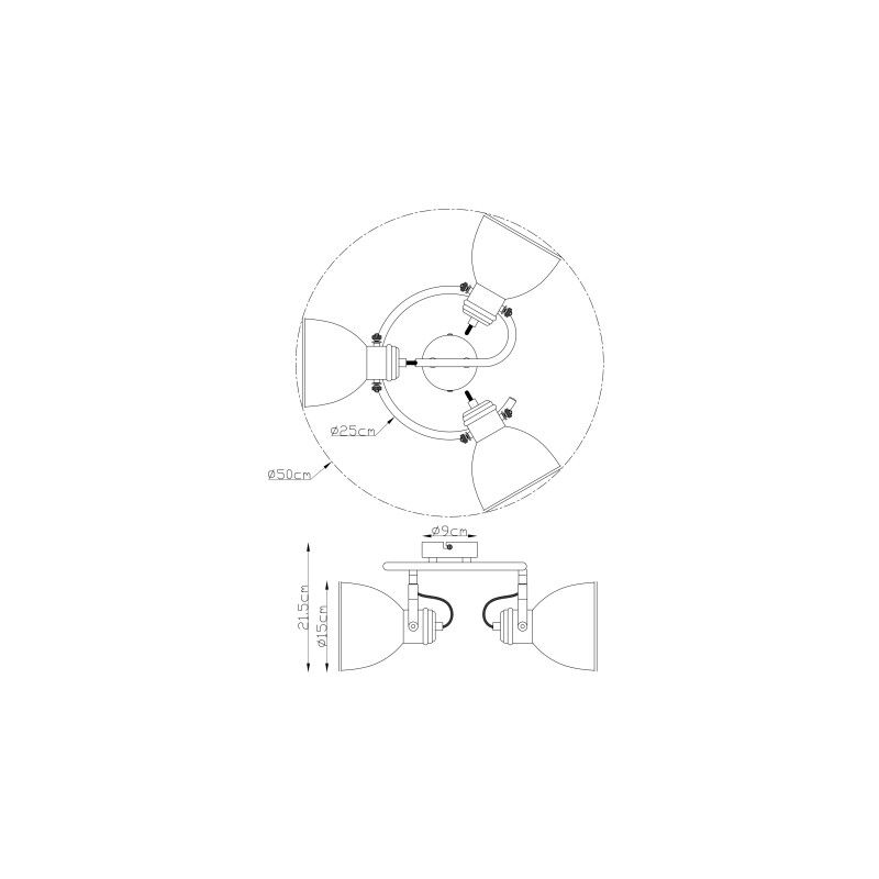 GLOBO stropné svietidlo 54018-3S