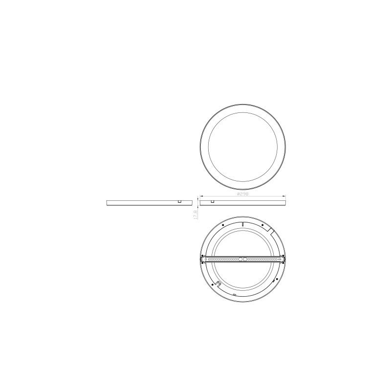 GLOBO stropné svietidlo LED 12379-24B