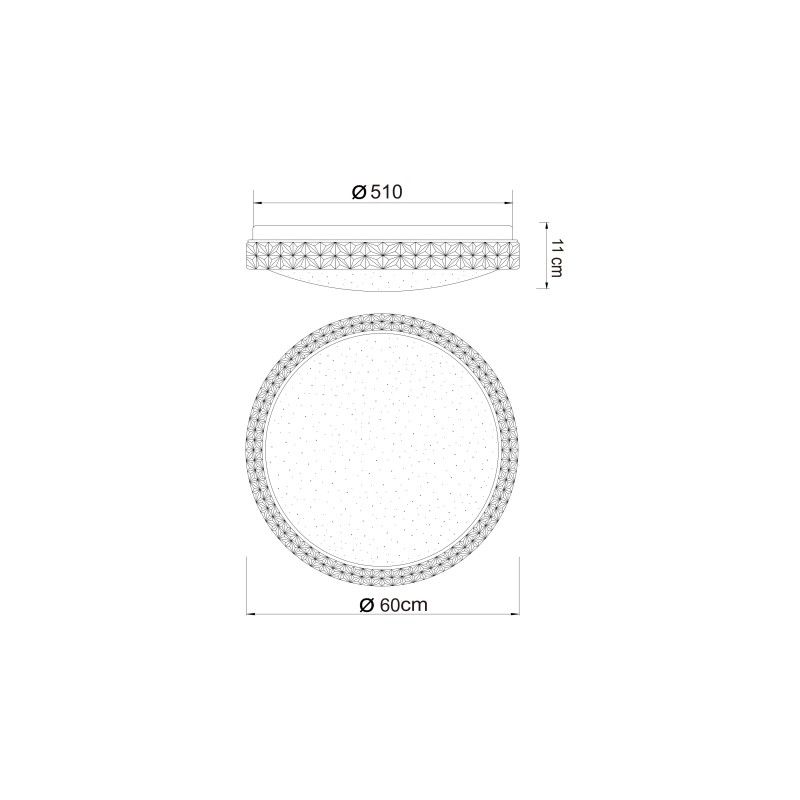 GLOBO stropné svietidlo LED 41749-40