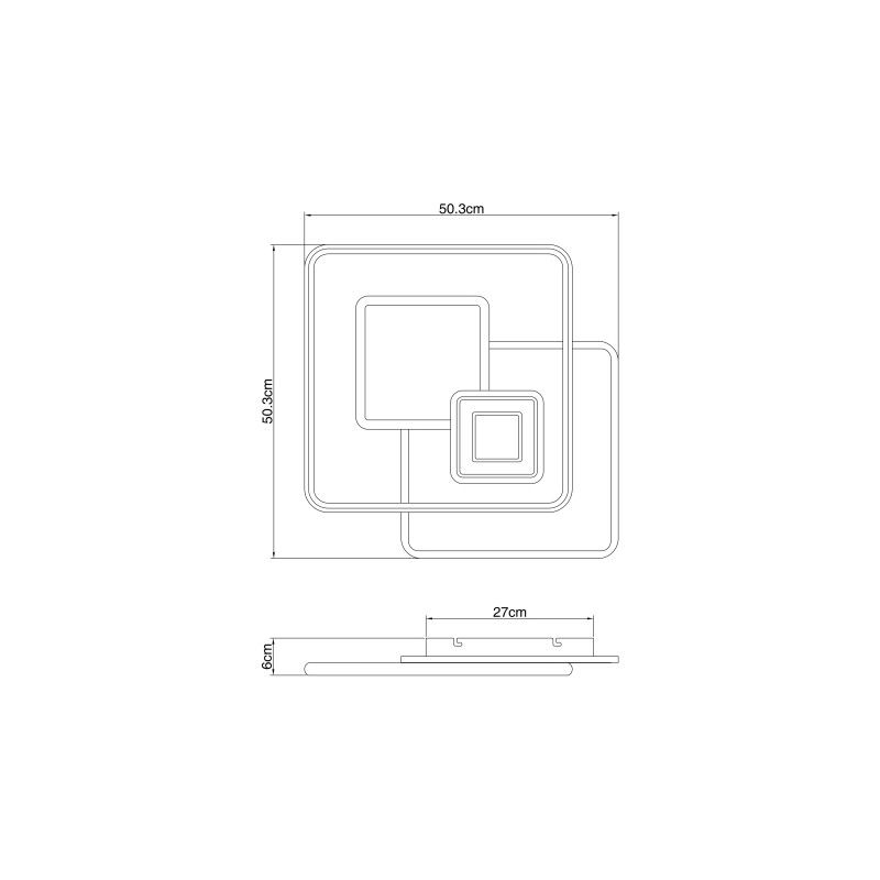 GLOBO stropné svietidlo LED 48441-50