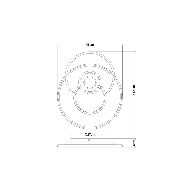 GLOBO stropné svietidlo LED 48442-50