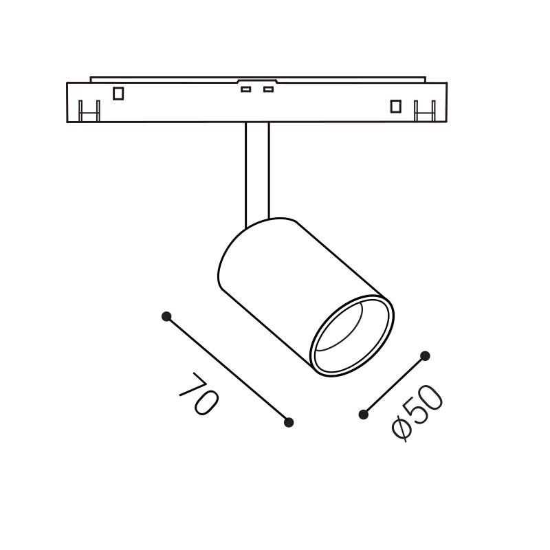 LED2 MAYO S, B DALI DIM 10W 4000K 6092143D