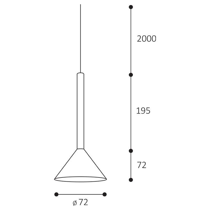 LED2 MAG KONO Z, B 6W 3000K 6490133