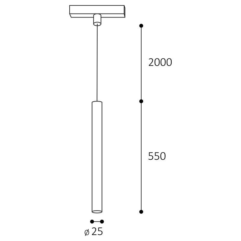 LED2 MAG MIKY SLIM 55 Z, B 6W 3000K 6490533