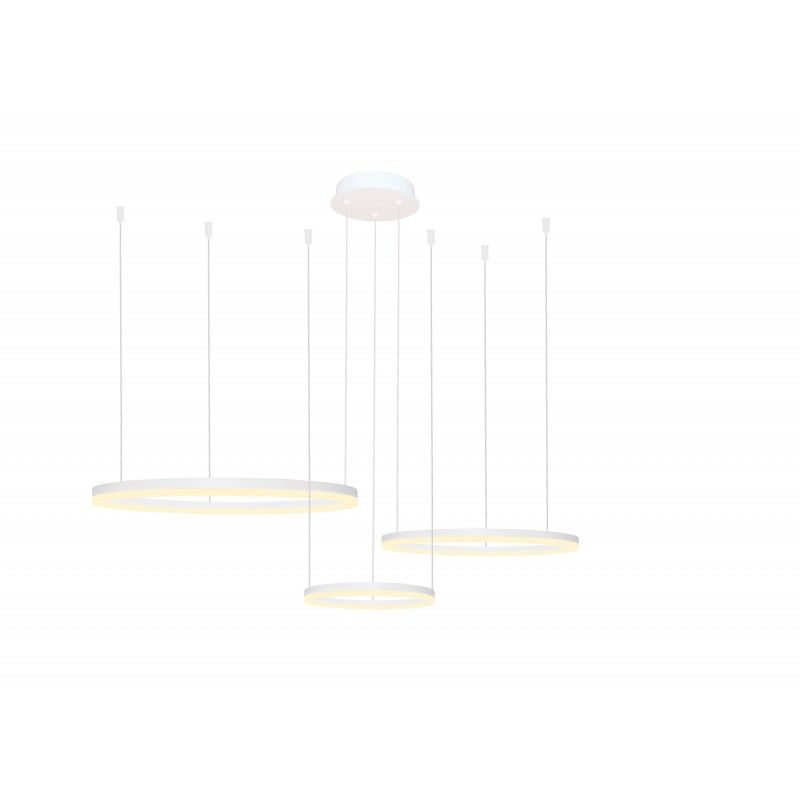 Azzardo HALO PENDANT 80+60+40 CCT WH + REMOTE CONTROLAZ4971
