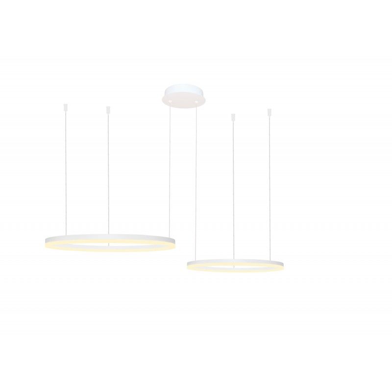 Azzardo HALO PENDANT 80+60 CCT WH + REMOTE CONTROLAZ4977