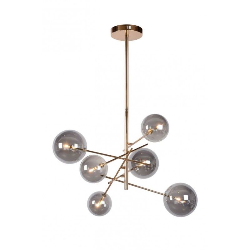 Lucide Lucide ALARA - Pendant light - D72 cm - LED - G4 - 6x1,5W 2700K - Gold 46417/06/10