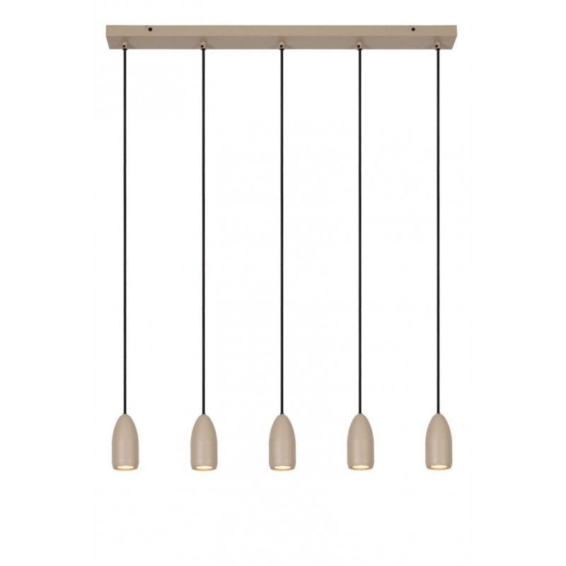 Lucide Lucide EVORA - Pendant light - ? 10 cm - 5xGU10 - Taupe 45406/05/41
