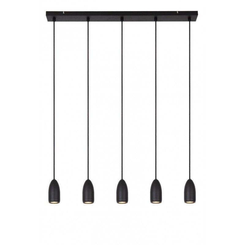 Lucide Lucide EVORA - Pendant light - ? 10 cm - 5xGU10 - Black 45406/05/30