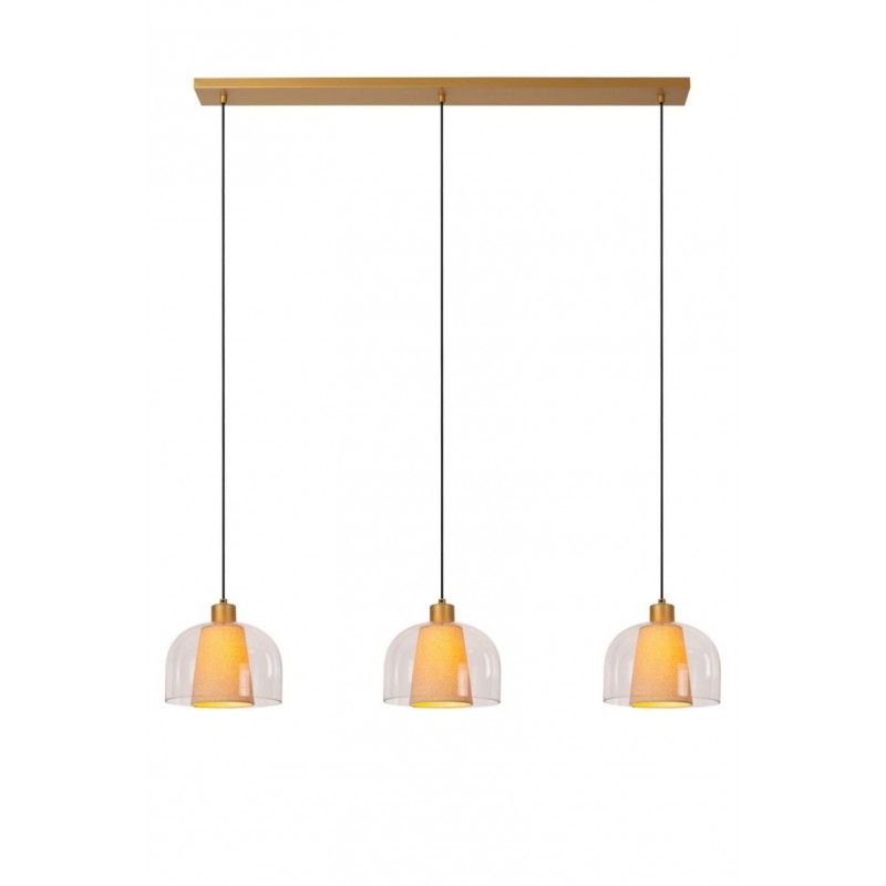 Lucide Lucide GUNHILD - Pendant light - 3xE27 - Transparant 30460/03/60